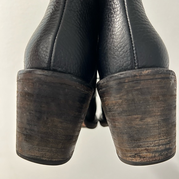 Rachel Comey Black Ibex Lace Up Oxford Booties Sz 7 - Picture 5 of 8